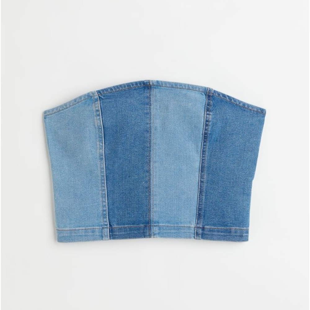 Two Tone Denim Top